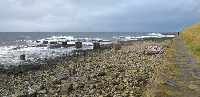 Rocky foreshore at Troon