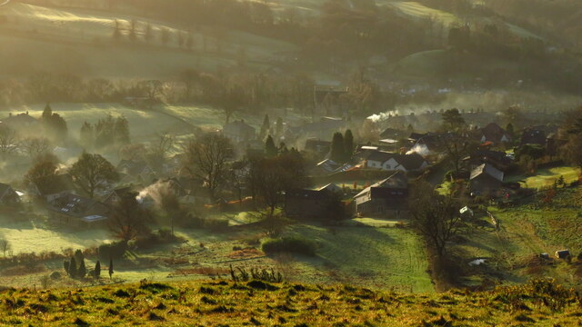 Eastern end of Bollington from Nab Head