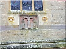 SO8047 : Crucifixion relief on Madresfield Church by Jeff Gogarty