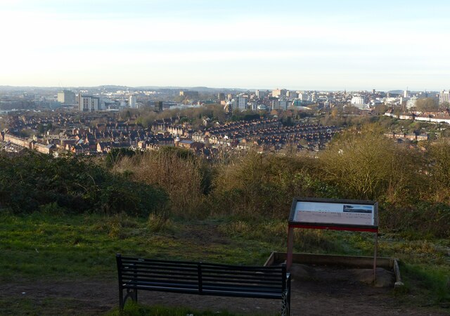 Nottingham from the City Viewpoint, Colwick Woods