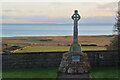 NC9711 : Cross Overlooking the Moray Firth at Lothmore, Sutherland by Andrew Tryon