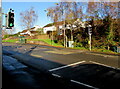 ST4287 : Main Road pelican crossing, Undy, Monmouthshire by Jaggery