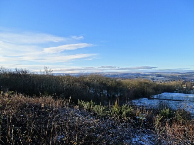 Winter scene over Blackhill Park
