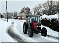 Tractor on Habberley Lane at Low Habberley