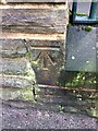 Benchmark on Greenside Primary School, Carlisle Road, Pudsey