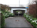 Public footpath under A34, Royal Crescent, Cheadle