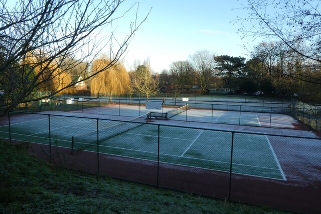 Tennis courts in Rowntree Park