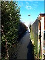 Path into Bramley Park from the Fairfield estate