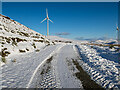 NM9908 : Access road on the An Suidhe wind farm by Patrick Mackie