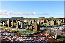 NS3205 : Crosshill Cemetery, New Year's Day 2021 by Billy McCrorie