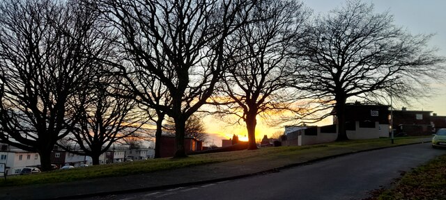 Sunset, Gaer Estate, Newport