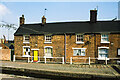 Canal-side cottages in Wolverhampton, 1980