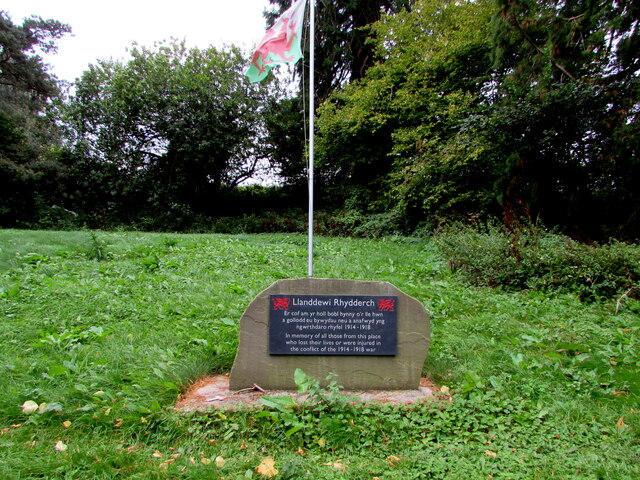 First World War Memorial in Llanddewi Rhydderch, Monmouthshire