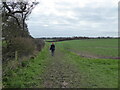 SJ4514 : Walking part of the Severn Way near Shrewsbury by Jeremy Bolwell
