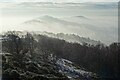SO7644 : The Malvern Hills in fog by Philip Halling