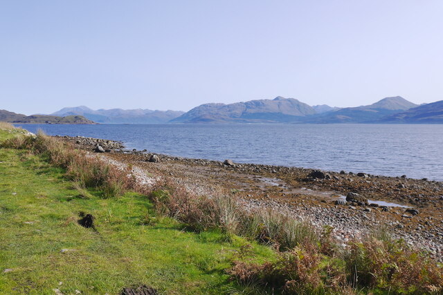 Shoreline of Loch Linnhe, Kingairloch