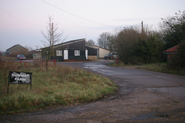 Entrance to Runway Farm, on the former Parham airfield