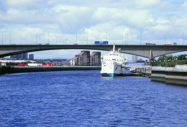 View towards the Tuxedo Princess on the River Clyde - July 1993