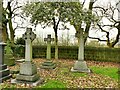 SE2337 : Three crosses, Horsforth cemetery by Stephen Craven