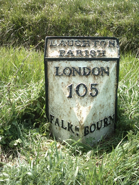 Old Milestone, on the A15, Bourne Road