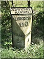 TF0639 : Old Milestone, on the A15, London Road 110 by Milestone Society