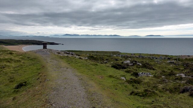 Viewpoint Marker at Redpoint © Sandy Gerrard :: Geograph Britain and ...