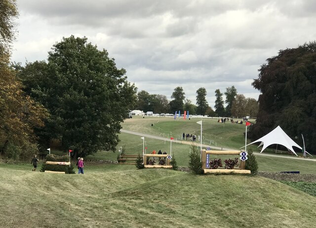 Cross-country fences at Blenheim Horse Trials