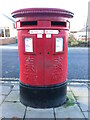 NZ3472 : Post Box, Front Street, Monkseaton by Geoff Holland