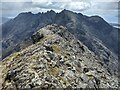 NG4422 : The summit ridge of SgÃ¹rr na Banachdaich by David Medcalf