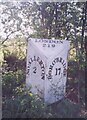 SE3591 : Old Milestone, on the A167, Mulberry Cottage by Christine Minto