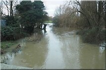 SK5034 : The River Erewash in flood by David Lally