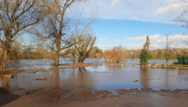 Winter floods, Ross-on-Wye, 1