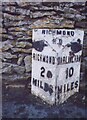 Old Milestone, on the A6108, Richmond Road, 10m E of School House