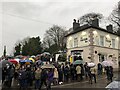 SJ7342 : Crowd at the 2019 Boxing Day Meet at Woore by Jonathan Hutchins