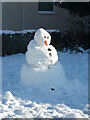 TF1505 : Snowman on Peakirk Road, Glinton by Paul Bryan