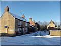 TF1606 : Chestnut Close, Peakirk, in the snow by Paul Bryan