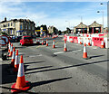 Roadworks at Saltaire Roundabout