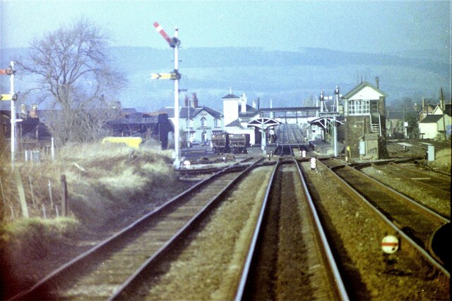 Gobowen South railway junction, 1983