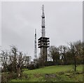 SO9688 : Radio masts on Turner's Hill by Mat Fascione