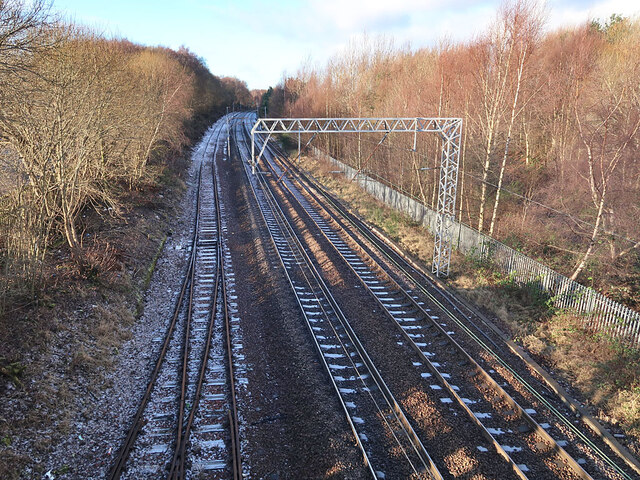 Railway line near Hamilton West