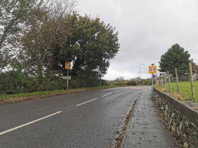A496 at Dyffryn Ardudwy