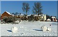 Carlton Hill Recreation Ground in the snow