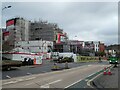 Construction site of swimming pool, Exeter