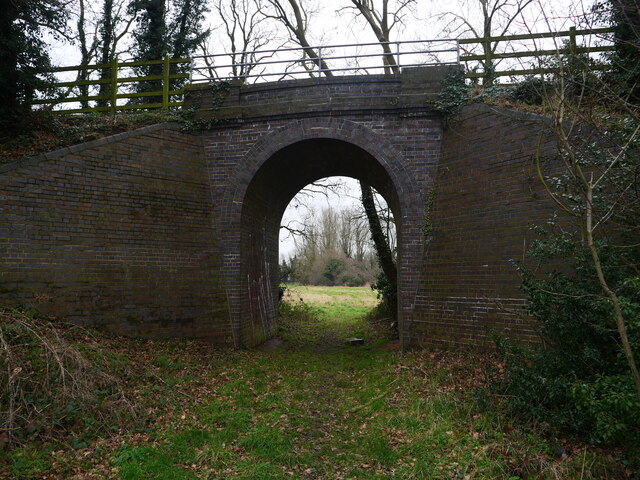 Former railway bridge now part of the Paston Way