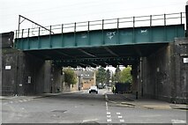 TQ3484 : Railway Bridge, Lamb Lane by N Chadwick