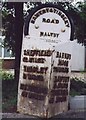 Old Milestone, on the A631, Rotherham Road nr traffic lights