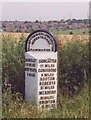 Old Milestone, on the B6089, Wentworth Road, N of Upper Haugh