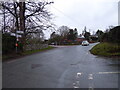 Road junction at Shoot Hill