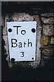 Old Milestone by London Road East, Bathford