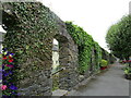 W5457 : Wall between main Street and The Lawn, Innishannon by Jonathan Thacker